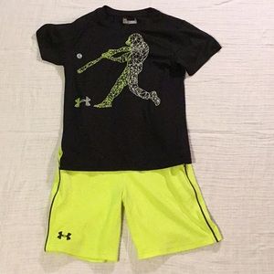 Boys 6 Under armor outfit